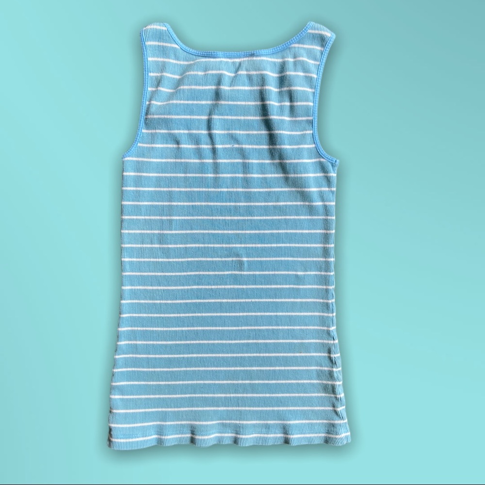 LOFT Striped Ribbed Tank Top - Picture 3 of 3